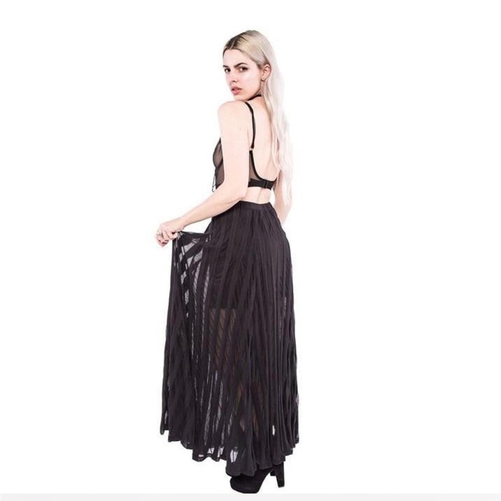Iron Fist Maxi Skirt Black L EUC